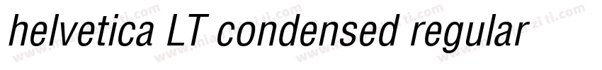 helvetica LT condensed regular字体转换